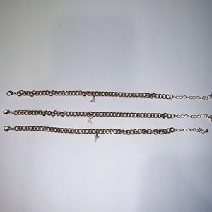 High quality anklet with letters